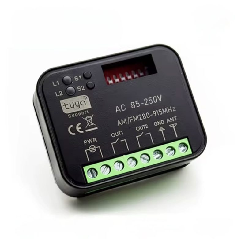 Receptor Universal Tuya RX-Multi AM/FM 280-915 Mhz, AC 85-250V, (Compatibil Nice, BFT, Came, Torlift, etc)