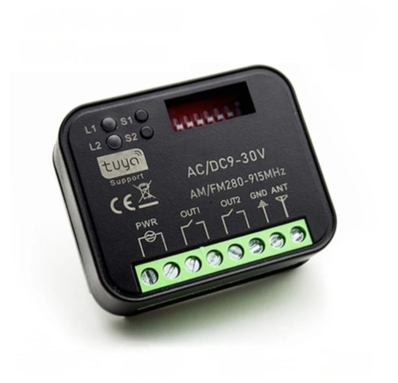 Receptor Universal Tuya RX-Multi AM/FM 280-915 Mhz, AC/DC9-30V, (Compatibil Nice, BFT, Came, Torlift, etc)